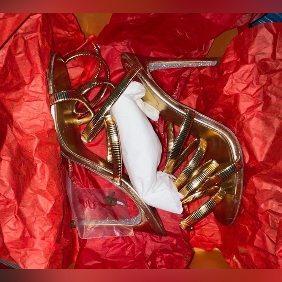 Rene CaoVilla Omega / Juniper Snake Spiral-Wrap Stiletto Sandals - Picture 4 of 16